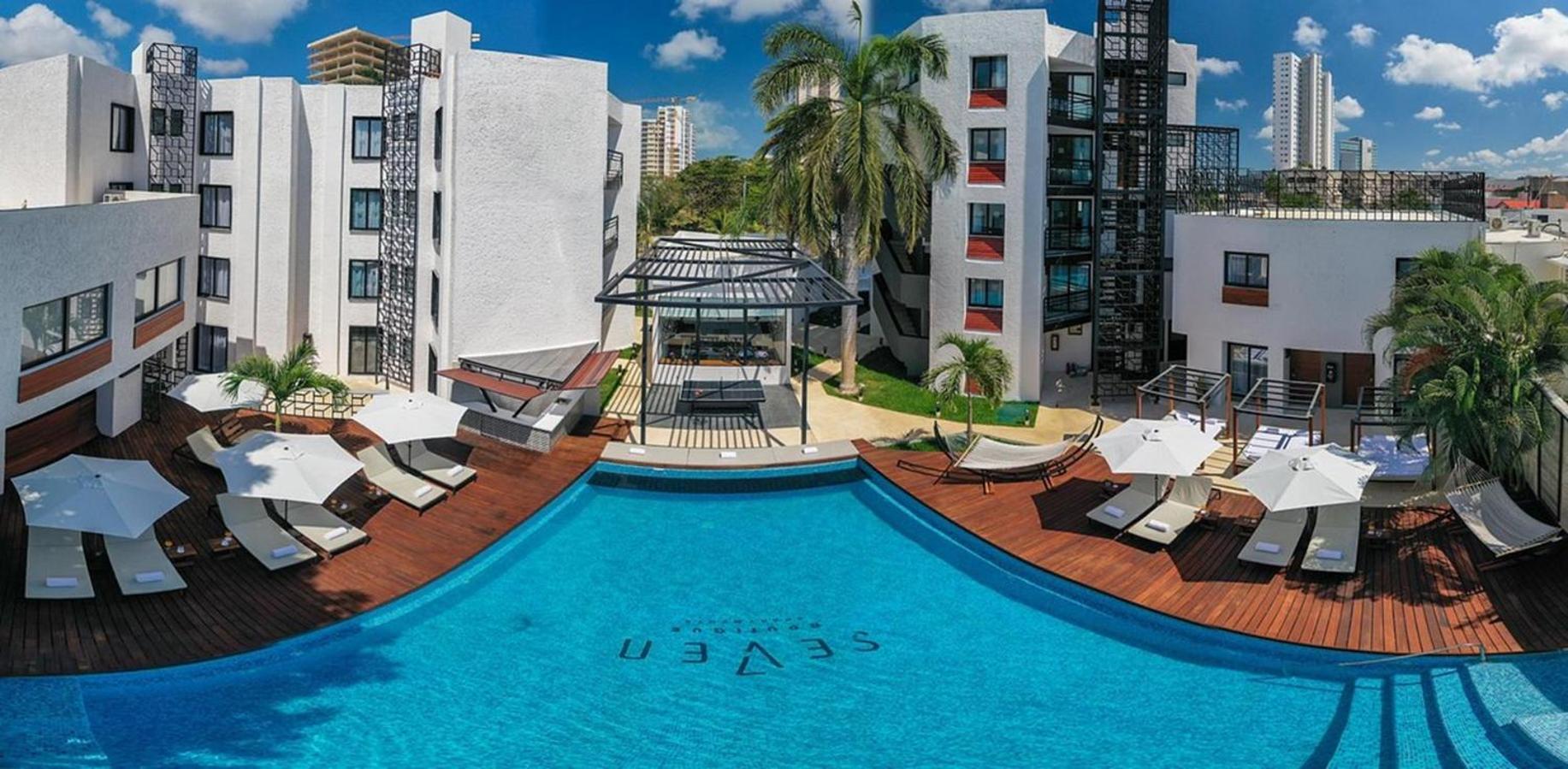 Seven Boutique Apartments Канкун Экстерьер фото